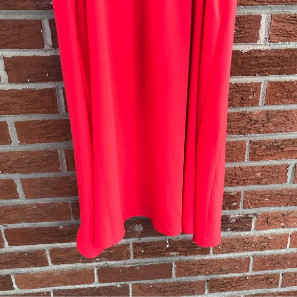Athleta Martinique Sleeveless Wrap Dress Coral Red Size Medium - Picture 10 of 12